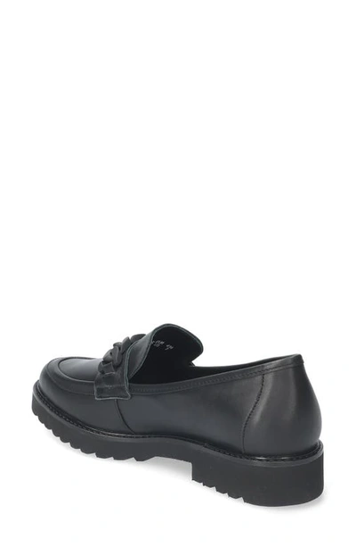 Shop Mephisto Salka Loafer In Black Silk