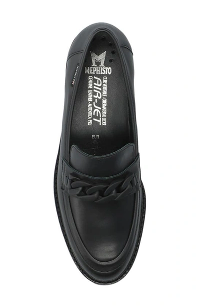 Shop Mephisto Salka Loafer In Black Silk