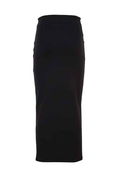 Shop Dušan Dusan Stretch High Waisted Skirt In Black