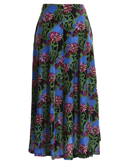 Shop La Doublej Kenny Maxi Skirt In Multicolor