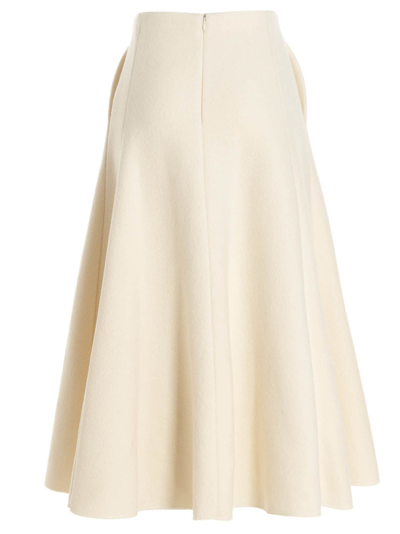 Shop Gabriela Hearst Maureen Skirt In White