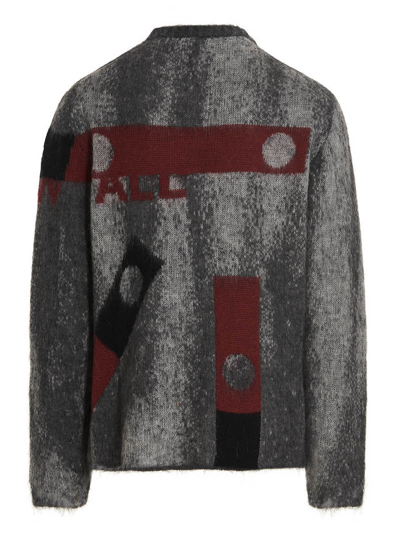 Shop A-cold-wall* Sprayed Jaquard Sweater In Gray