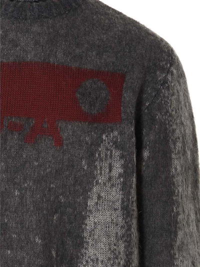Shop A-cold-wall* Sprayed Jaquard Sweater In Gray