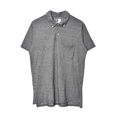 Pre-owned Engineered Garments /plain Polo Shirt/23734 - 0512 53 In Grey