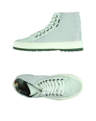 Shop Yab Sneakers In Silver