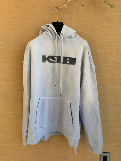 Pre-owned Ksubi Dyed Logo Hoodie In Dyed Blue