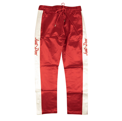 Pre-owned Just Don Kids' Nwt  Red Satin Tearaway Pants Size S $850