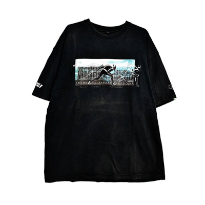 Pre-owned Neighborhood /graphic T-shirt/11791 - 0131 50 In Black