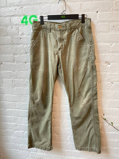 Pre-owned Carhartt X Vintage Thrashed Olive Green Faded Cargo Carhartt ...