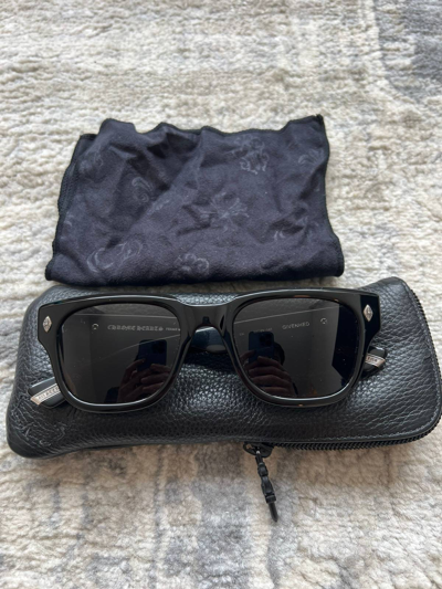 Pre-owned Chrome Hearts Givenhed Square Black Sunglasses | ModeSens