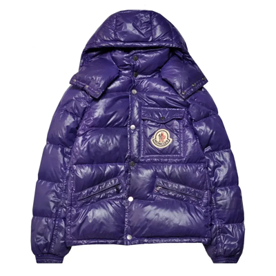 Pre-owned Moncler K2 Down Jacket In Purple | ModeSens