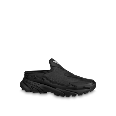 Pre-owned Louis Vuitton Mule Lv Runner Tatic Shoes In Black