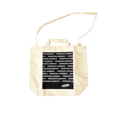 Pre-owned Engineered Garments /2way Tote Bag/14708 - 0712 53 In Ivory