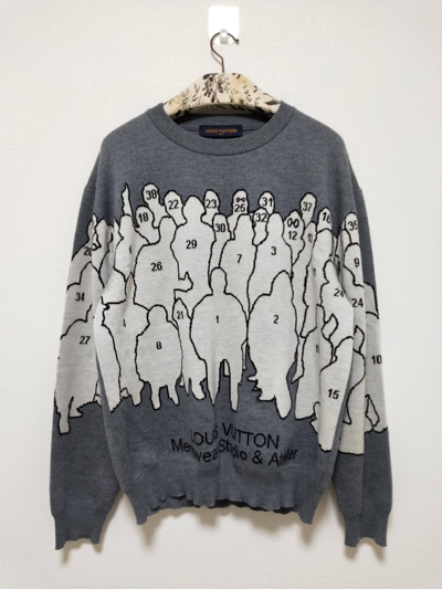 Louis Vuitton 2020 Studio Jacquard Pullover - Grey Sweaters