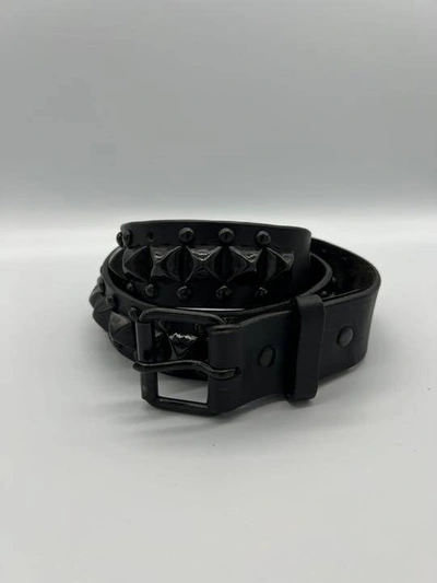 Pre-owned Number (n)ine Studded Belt Black