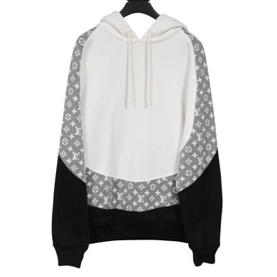 Monogram Circle Cut Hoodie - Luxury Grey