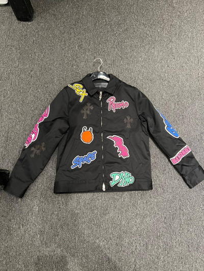 Pre-owned Chrome Hearts Sex Records Dyno Space Patch Jacket In 