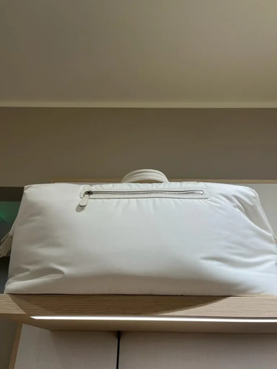 Pre-owned Loro Piana Voyager Bag In White