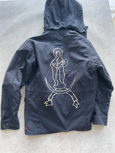 Pre-owned Mark Gonzales M51 Jacket M In Navy