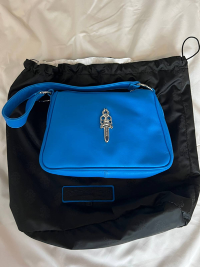Pre-owned Chrome Hearts Blue Silver Dagger Chicken Nugget Bag | ModeSens