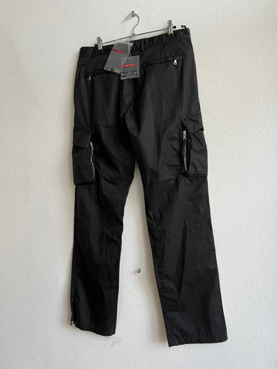 Pre-owned Prada Vintage  Cargo Pants Ss09 Parachute Nwt In Black