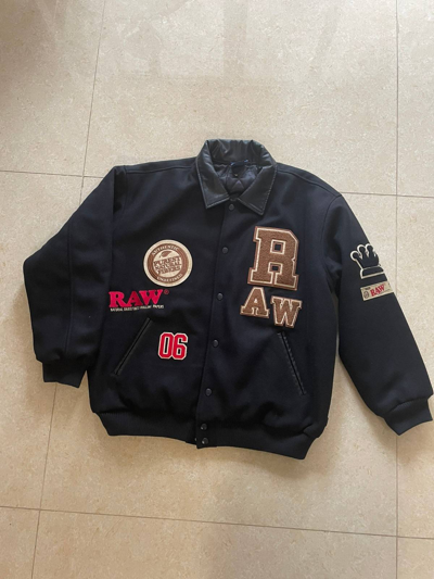 RAW × INTERBREED RAW Varsity Jacket-