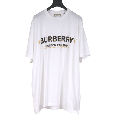 Pre-owned Burberry London England Logo White T Shirt | ModeSens
