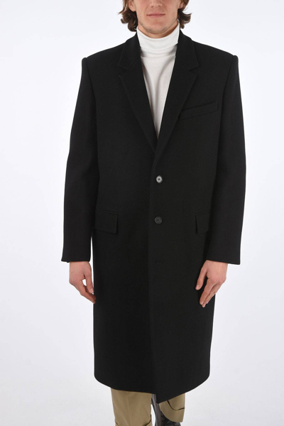 Pre-owned Juunj Wool Coat In Black