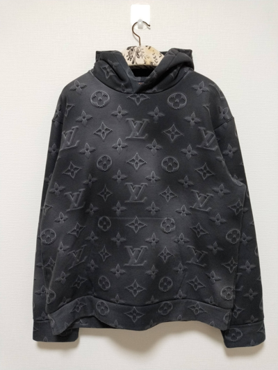 Pre-owned Louis Vuitton X Virgil Abloh '2054' 3d Monogram Hoodie In Black