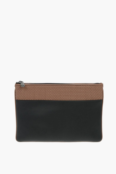 Pre-owned Ermenegildo Zegna Clutch In Brown