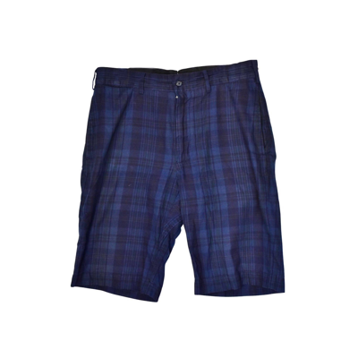 Pre-owned Engineered Garments /checker Slacks Shorts/16785 - 0044 50 In Navy