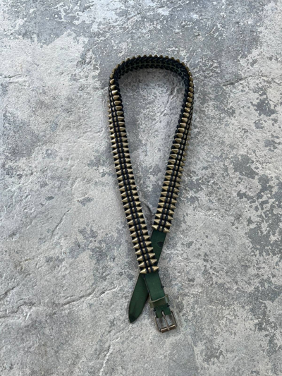 Pre owned Balmain Ss10 Bullet Belt Decarnin Era In Green ModeSens