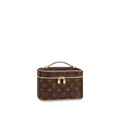 Pre-owned Louis Vuitton Nice Mini Beauty Case In Brown