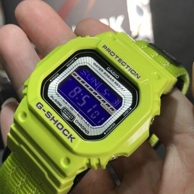 Pre-owned Casio Gls-5600v-3 G-shock G-lide World Time Rare Bnib