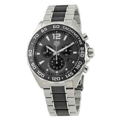 Pre-owned Tag Heuer Formula 1 Chronograph Anthracite Grey Dial Men's Watch Caz1011.ba0843