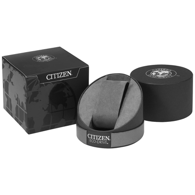 Pre-owned Citizen Eco-drive Men's Bm6574-09e Dress Black Leather Band Black Dial Watch