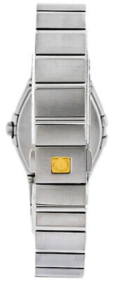 Pre-owned Omega Constellation 24mm Diamonds Dial Women's Watch 123.15.24.60.51.001 In Silver