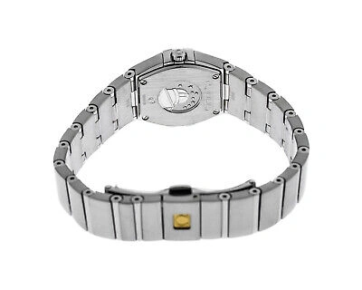 Pre-owned Omega Constellation 24mm Diamonds Dial Women's Watch 123.15.24.60.51.001 In Silver
