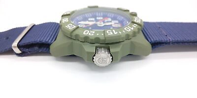 Pre-owned Luminox Watch Navy Shields 3500 Series 45mm Blue 3503.nd Mens