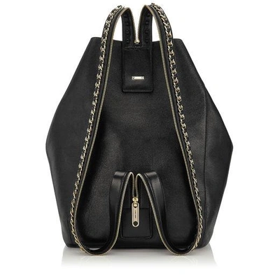 Shop Jimmy Choo Echo Black Nappa Leather Multifunctional Backpack