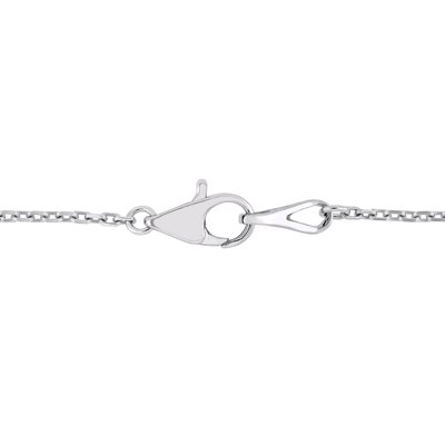 Pre-owned Amour 14k White Gold Yellow Gold Prongs Ruby & Diamond Halo Stationed Necklace In Red