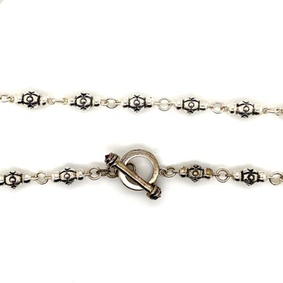 Pre-owned Gold And Diamond Direct 925 Sterling Silver Mens Ruby Chain Necklace 6.5mm