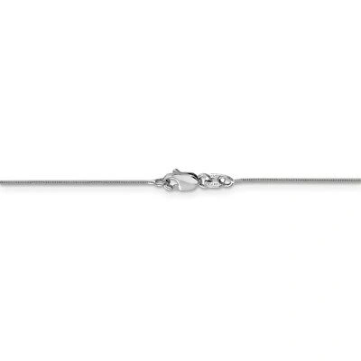 Pre-owned Superdealsforeverything Real 14kt White Gold 16 Inch .8mm Round Snake With Lobster Clasp Chain; 16 Inch