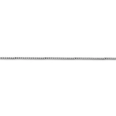 Pre-owned Superdealsforeverything Real 14kt White Gold 1mm Box Chain; 30 Inch; Lobster Clasp