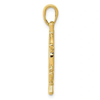 Pre-owned Superdealsforeverything Real 14kt Yellow Gold 3d Ships Wheel Pendant