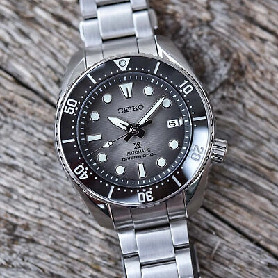 Pre-owned Seiko Prospex Spb323j1 Sea Sumo Automatic Gray Dial 200m Men's Diver Watch Japan