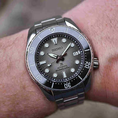 Pre-owned Seiko Prospex Spb323j1 Sea Sumo Automatic Gray Dial 200m Men's Diver Watch Japan