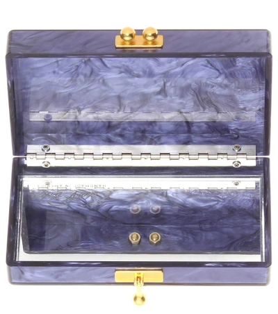 Jean Panel Luau box clutch