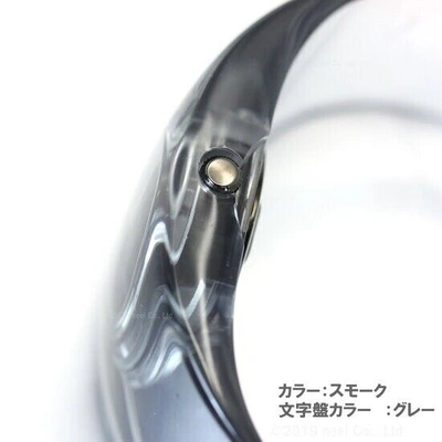 Pre-owned Issey Miyake O Series Bangle Watch Smoke Silaw002 Designed By Tokujin Yoshioka