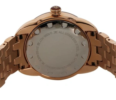 Pre-owned Le Vian Levian Watch Featuring Chocolate Diamonds In Gold Stainless Steel Strap
